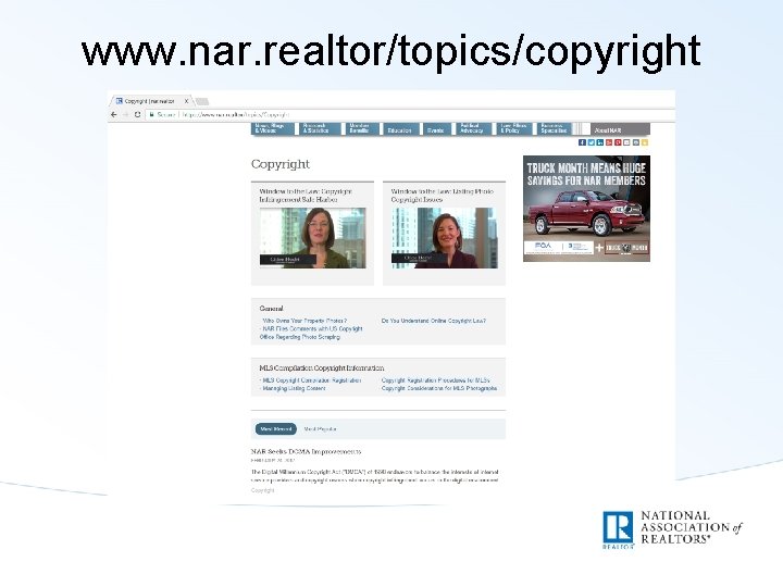 www. nar. realtor/topics/copyright 