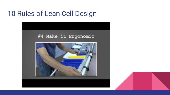 10 Rules of Lean Cell Design 10 Rules of Lean Cell Design