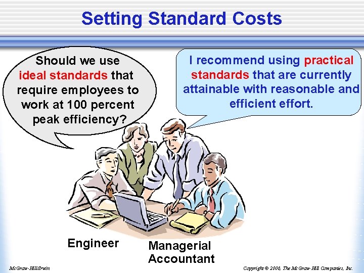 Standard Costs and the Balanced Scorecard Chapter Ten