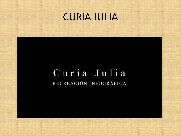 CURIA JULIA 