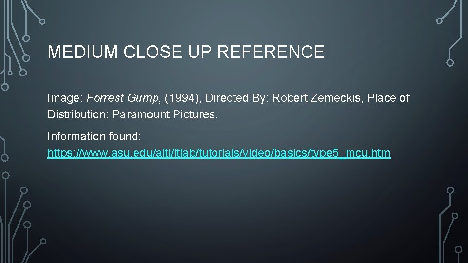 MEDIUM CLOSE UP REFERENCE Image: Forrest Gump, (1994), Directed By: Robert Zemeckis, Place of MEDIUM CLOSE UP REFERENCE Image: Forrest Gump, (1994), Directed By: Robert Zemeckis, Place of