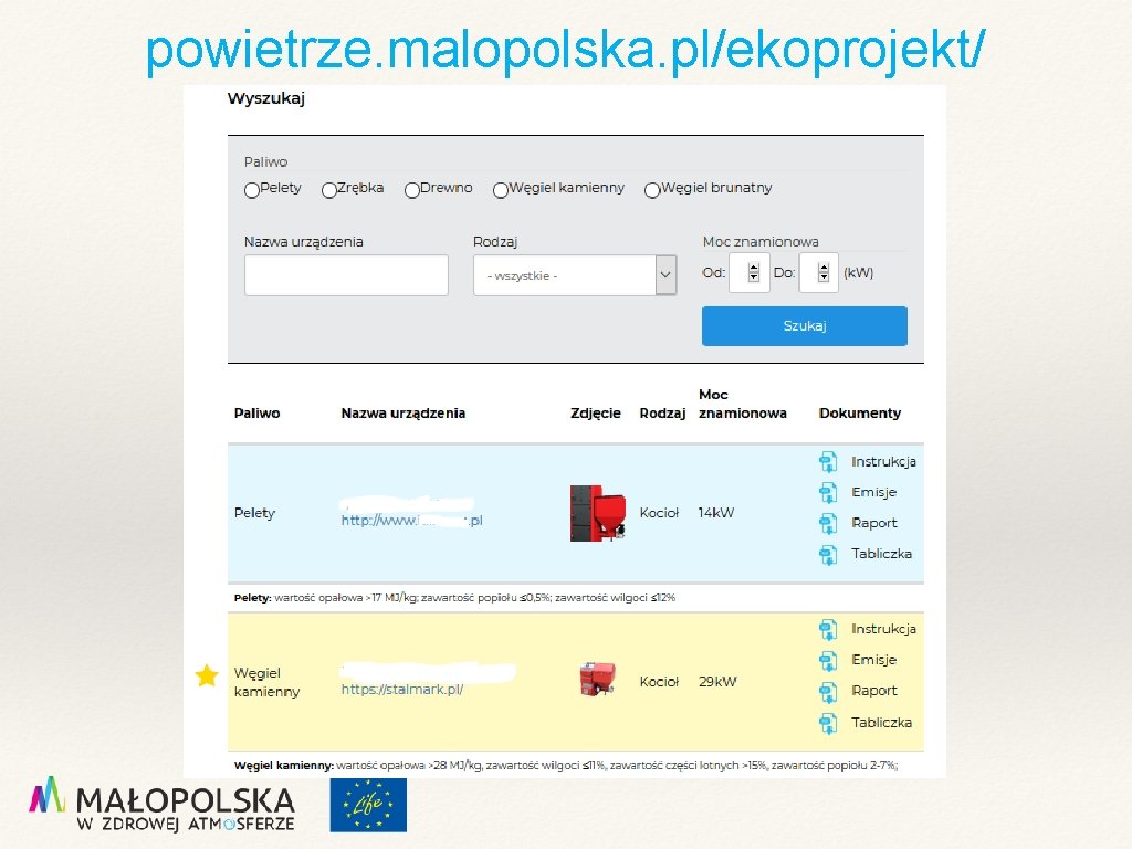 powietrze. malopolska. pl/ekoprojekt/ 