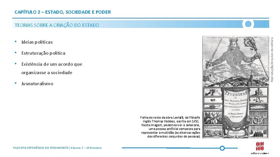 CAPÍTULO 2 – ESTADO, SOCIEDADE E PODER Reprodução/Arquivo da editora TEORIAS SOBRE A CRIAÇÃO