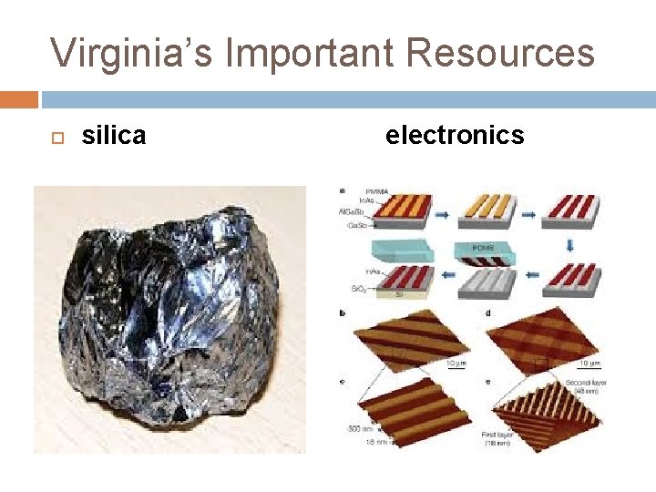 Virginia’s Important Resources silica electronics 