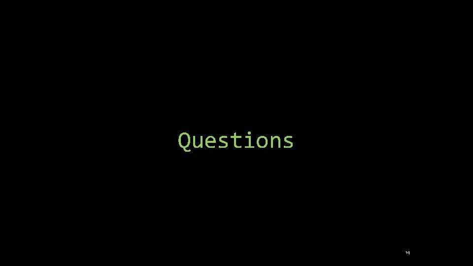 Questions 14 
