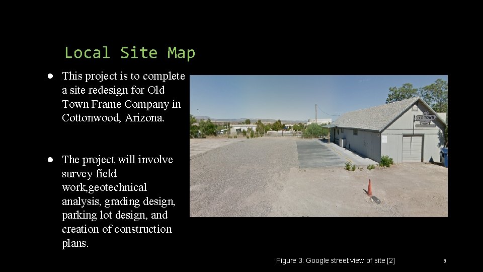 Local Site Map ● This project is to complete a site redesign for Old