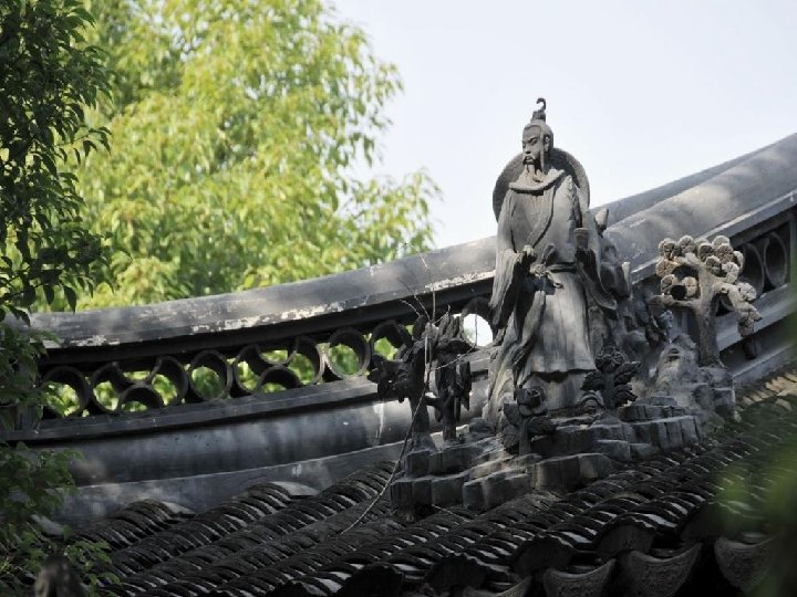 Statue du Général Guan Yu sur un toit Statue du Général Guan Yu sur un toit