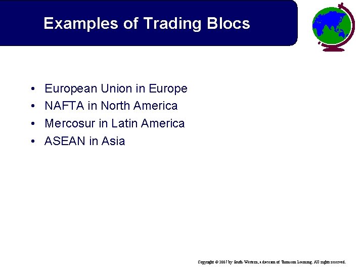trading blocs examples