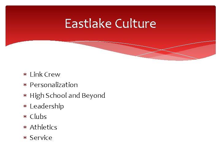 Eastlake Culture Link Crew Personalization High School and Beyond Leadership Clubs Athletics Service Eastlake Culture Link Crew Personalization High School and Beyond Leadership Clubs Athletics Service