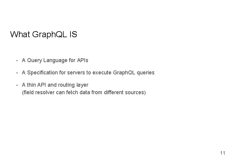 What Graph. QL IS - A Query Language for APIs - A Specification for