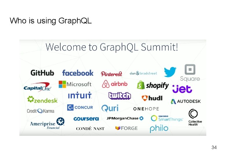 Who is using Graph. QL 34 