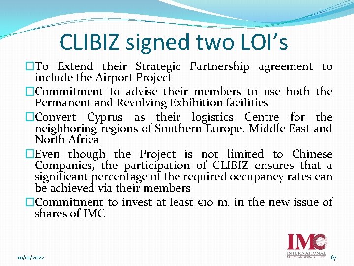 CLIBIZ signed two LOI’s �To Extend their Strategic Partnership agreement to include the Airport