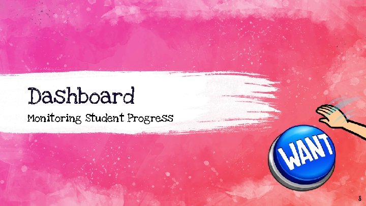 Dashboard Monitoring Student Progress 8 