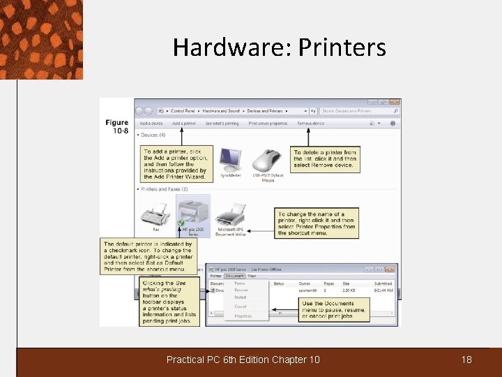 Hardware: Printers Practical PC 6 th Edition Chapter 10 18 