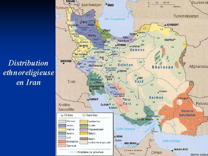 Distribution ethnoreligieuse en Iran 