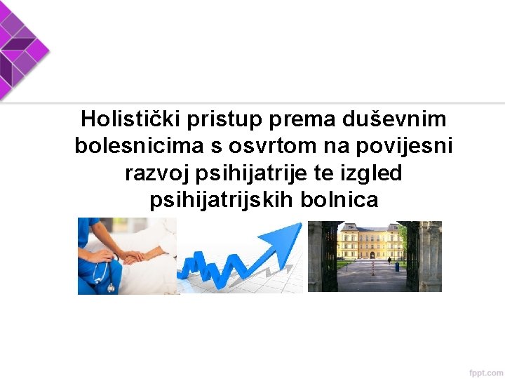 Holistički pristup prema duševnim bolesnicima s osvrtom na povijesni razvoj psihijatrije te izgled psihijatrijskih