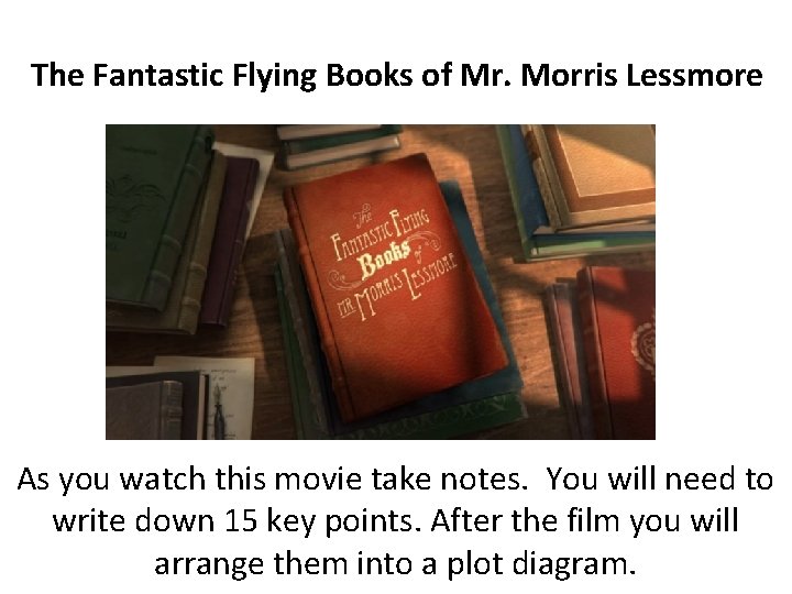 The Fantastic Flying Books of Mr. Morris Lessmore As you watch this movie take