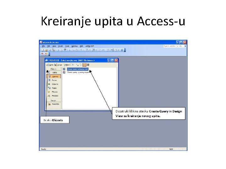 Kreiranje upita u Access-u 