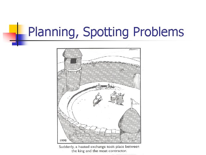 Planning, Spotting Problems 