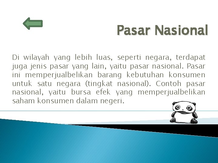 Pasar Nasional Di wilayah yang lebih luas, seperti negara, terdapat juga jenis pasar yang