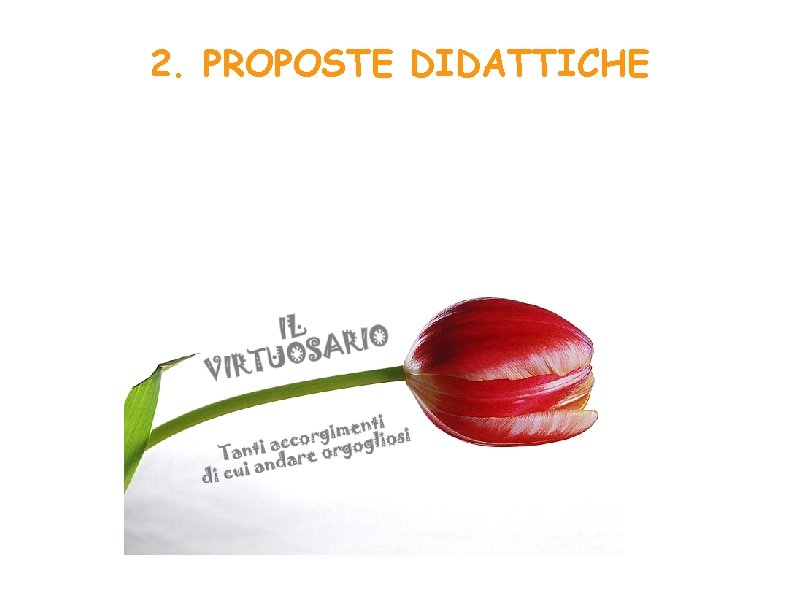 2. PROPOSTE DIDATTICHE Elenco delle BUONE PRATICHE: 