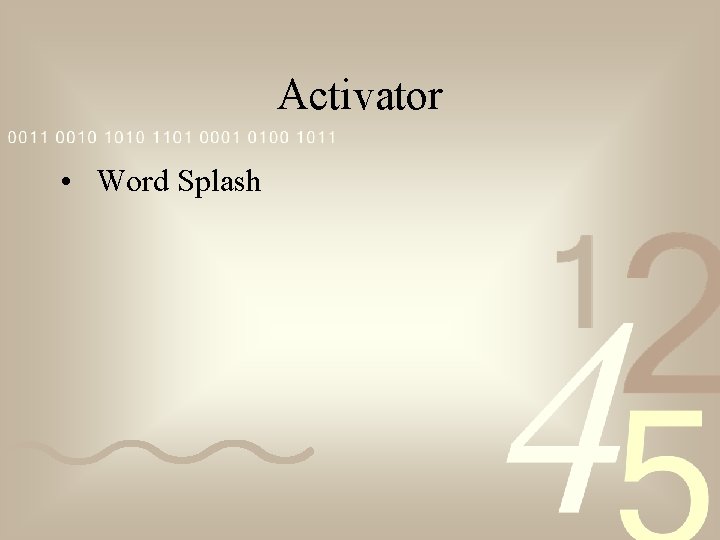 Activator • Word Splash 