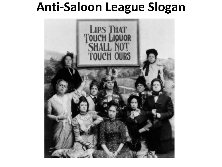 Anti-Saloon League Slogan 