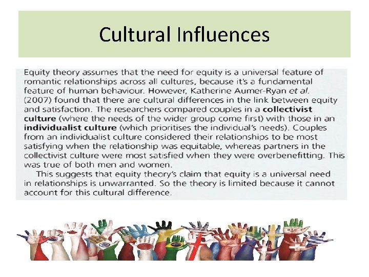 Cultural Influences 