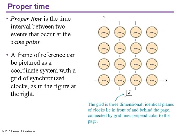 Proper time • Proper time is the time interval between two events that occur Proper time • Proper time is the time interval between two events that occur