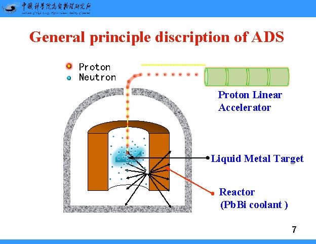 General principle discription of ADS Proton Neutron Proton Linear Accelerator Liquid Metal Target Reactor General principle discription of ADS Proton Neutron Proton Linear Accelerator Liquid Metal Target Reactor