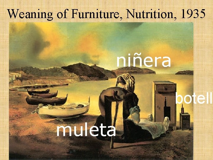 Weaning of Furniture, Nutrition, 1935 niñera botella muleta 