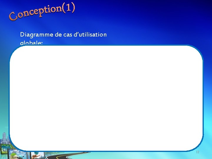 Diagramme de cas d’utilisation globale: 2021/6/9 12 