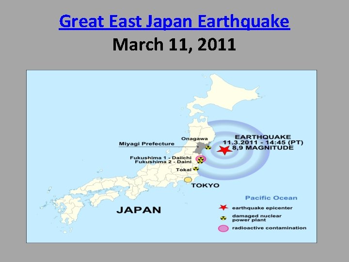 Great East Japan Earthquake March 11, 2011 