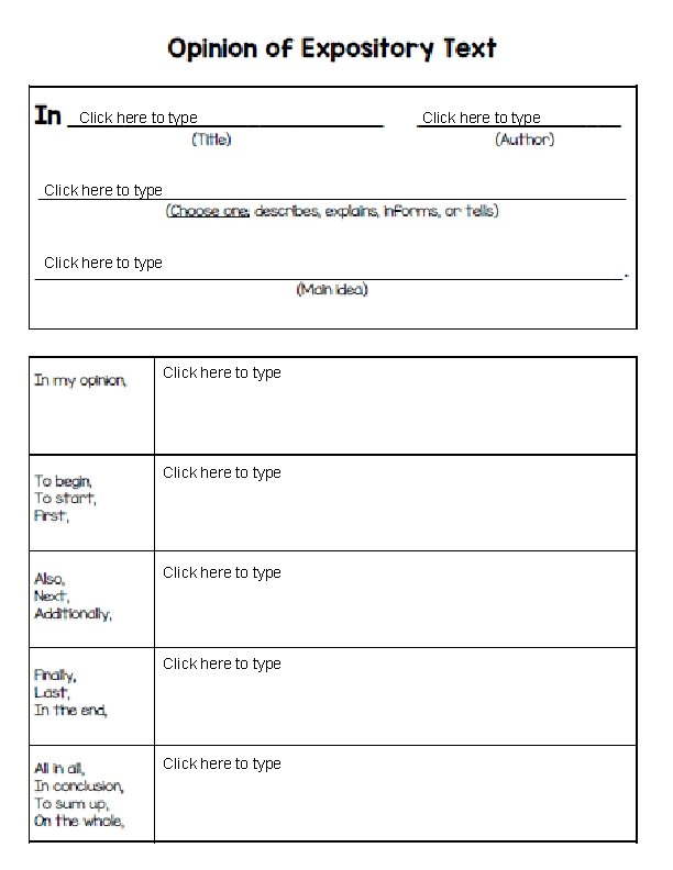 Click here to type Click here to type Click here to type 