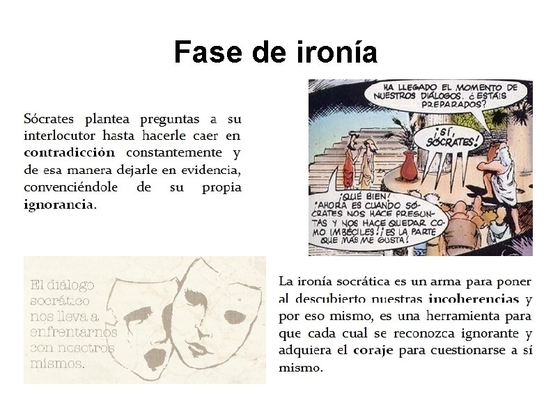 Fase de ironía Fase de ironía
