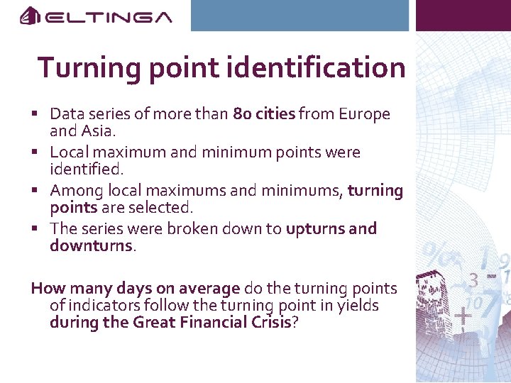 Turning point identification § Data series of more than 80 cities from Europe and