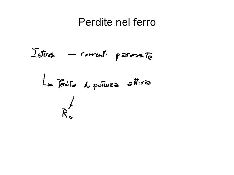 Perdite nel ferro 