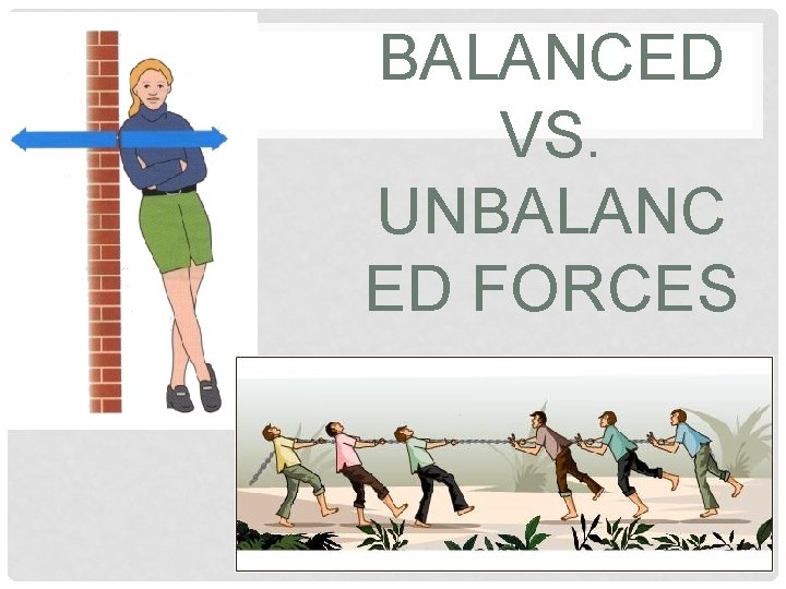 BALANCED VS. UNBALANC ED FORCES 