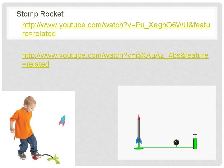 Stomp Rocket http: //www. youtube. com/watch? v=Pu_Xegh. O 6 WU&featu re=related http: //www. youtube.