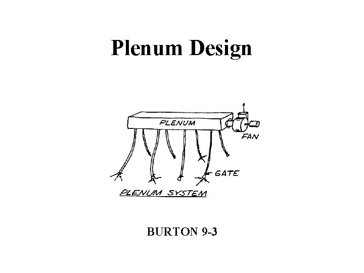 Plenum Design BURTON 9 -3 