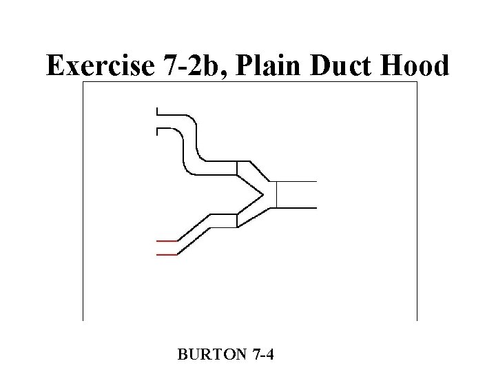 Exercise 7 -2 b, Plain Duct Hood BURTON 7 -4 