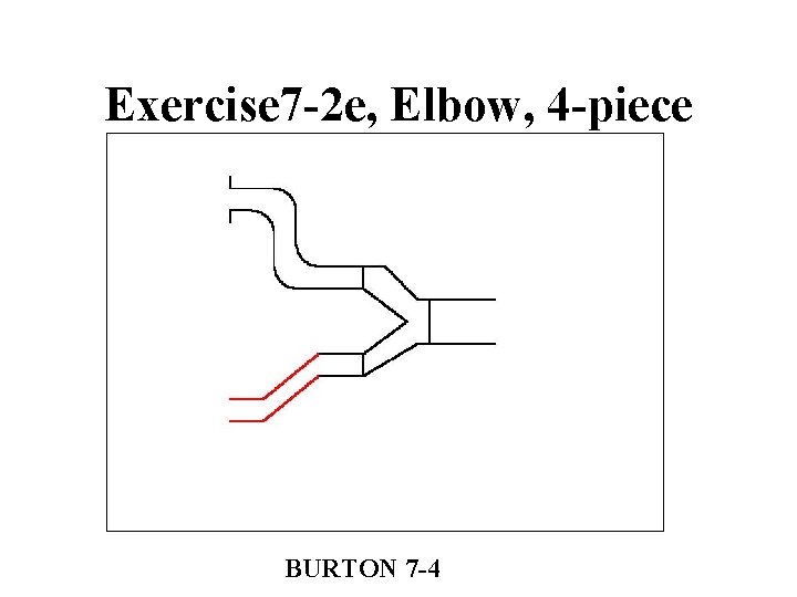 Exercise 7 -2 e, Elbow, 4 -piece BURTON 7 -4 