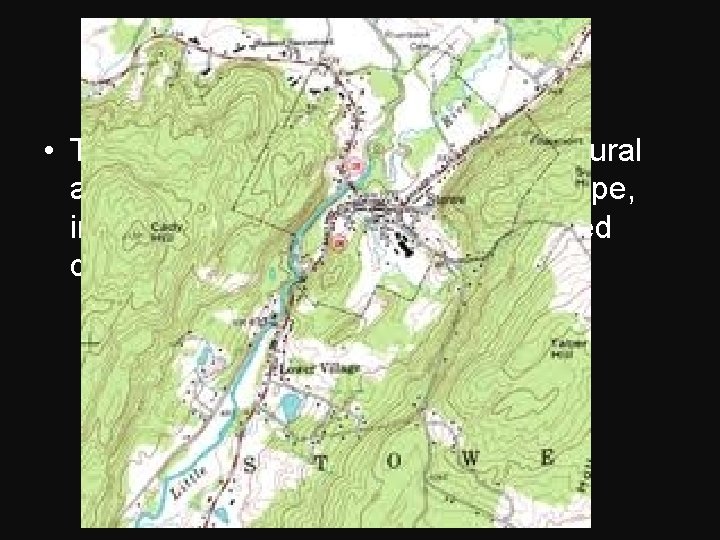 Orienteering Terms • Topographic Map - Map showing natural and/or physical features of a