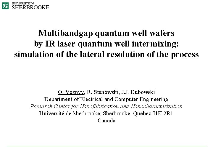 Multibandgap quantum well wafers by IR laser quantum well intermixing: simulation of the lateral