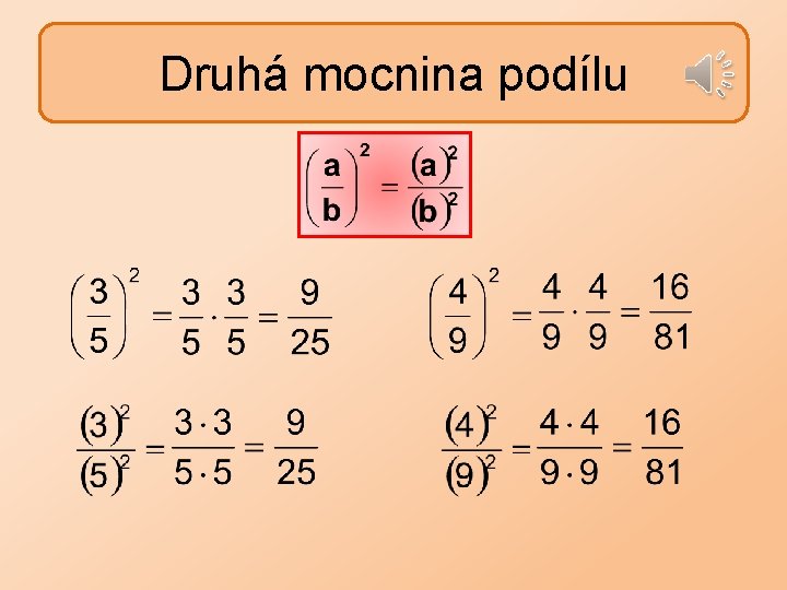 Druhá mocnina podílu 