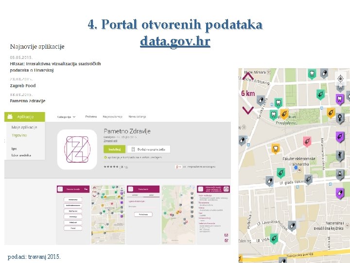 4. Portal otvorenih podataka data. gov. hr podaci: travanj 2015. 