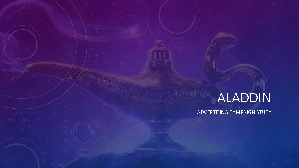 ALADDIN ADVERTISING CAMPAIGN STUDY 