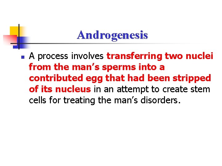 Introduction Cell Differentiation n In the field of