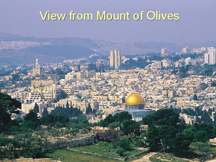 View from Mount of Olives 