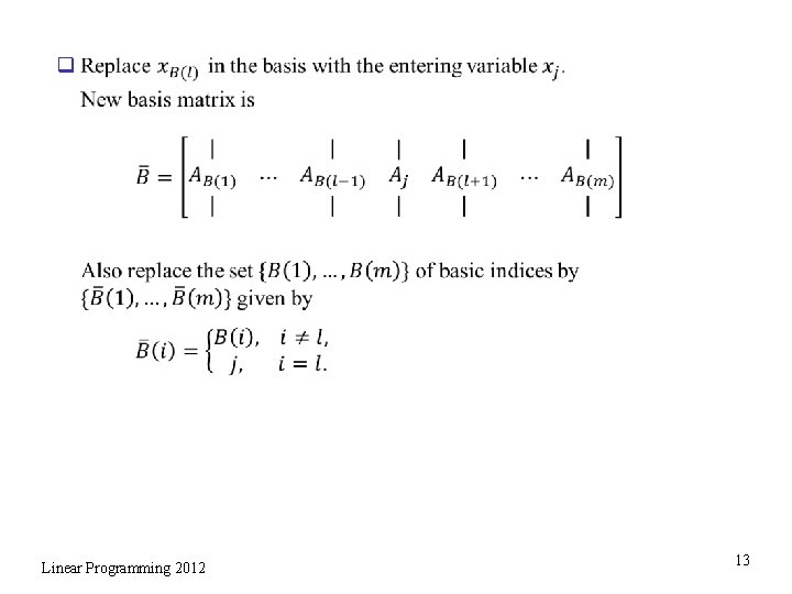 q Linear Programming 2012 13 
